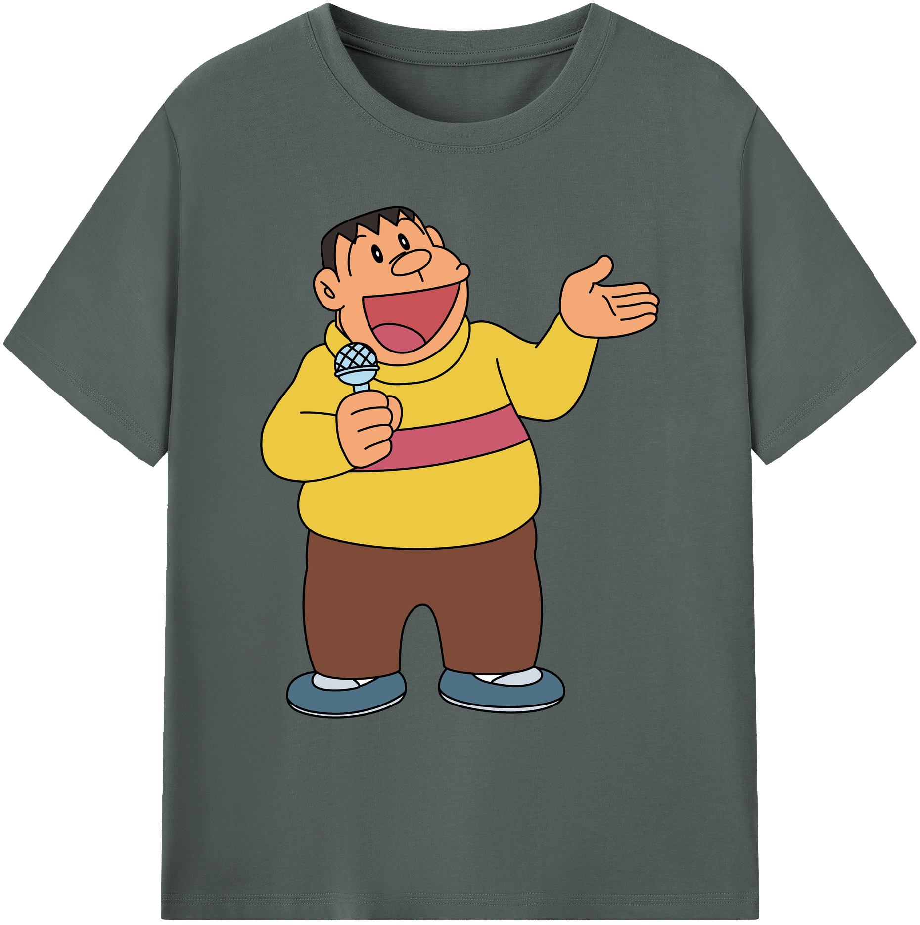 （画像用） ドラえもん 剛田武 Doraemon Gouta Takeshi 綿100％ メンズ半袖Tシャツ｜肌触りやわらか＆通気性